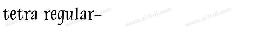 tetra regular字体转换